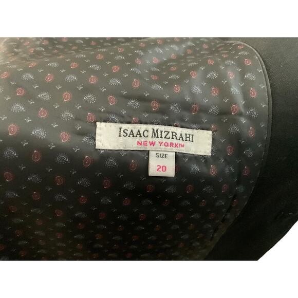 NWT Isaac Mizrahi New York Youth Size 20 Black Blazer Two Button Wool Child New - Picture 3 of 13